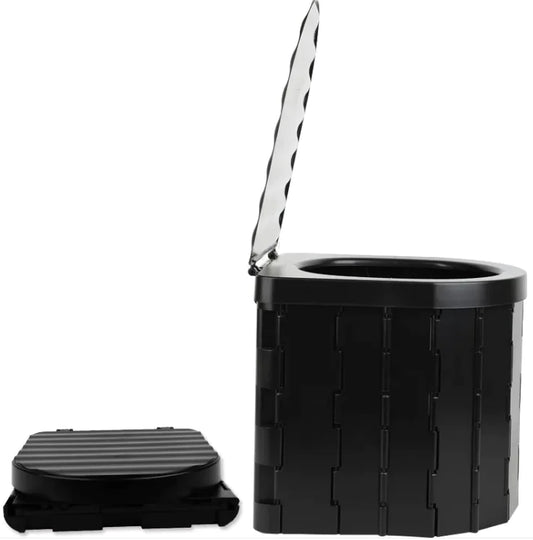 Travel-Friendly Folding Portable Toilet – Compact & Convenient On-the-Go Solution
